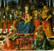 Domenico Ghirlandaio Madonna Enthroned with the Saints  q china oil painting reproduction